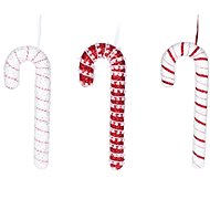 LAALU Christmas decorations - candy canes MAXI, matt, 34 x 4 cm, 3 pcs - Christmas Ornaments