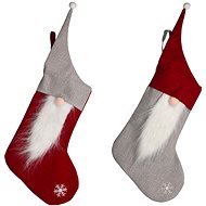 LAALU Christmas decoration - socks with santa, 40 cm, 2 pcs - Christmas Ornaments