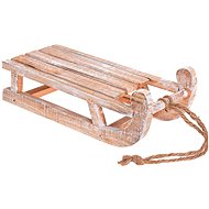 LAALU Christmas decoration - wooden sleigh, brown, 30 cm - Christmas Ornaments