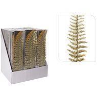 LAALU Set of 3 decorations: champagne twig with fern glitters 3,2 x 7,5 cm - Artificial Flower