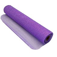LAALU Christmas decoration - mesh roll with glitter, purple, 36 cm x 500 cm - Organza