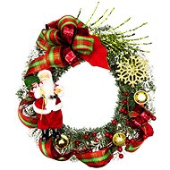 LAALU Christmas wreath - santa, 45 cm - Wreath