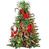 LAALU Christmas tree decorated - SANTA CLAUS II, 87 ornaments, 180 cm - Christmas Tree