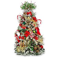 LAALU Christmas tree decorated - SANTA CLAUS, 87 ornaments, 150 cm - Christmas Tree