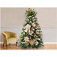 LAALU Christmas tree decorated - CHAMPAGNE II, 169 ornaments, 240 cm - Christmas Tree