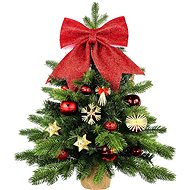 LAALU Christmas tree decorated with LED lights - Straw tree, 31 ornaments, 60 cm - Christmas Tree