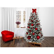 LAALU Christmas tree decorated - RED CHRISTMAS, 73 ornaments, 180 cm - Christmas Tree