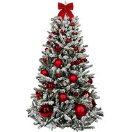 LAALU Christmas tree decorated - RED CHRISTMAS, 73 ornaments, 210 cm - Christmas Tree