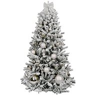 LAALU Christmas tree decorated - SILVER CHRISTMAS, 73 ornaments, 150 cm - Christmas Tree