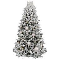 LAALU Christmas tree decorated - SILVER CHRISTMAS, 85 ornaments, 240 cm - Christmas Tree