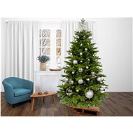 LAALU Christmas tree decorated - SILVER CHRISTMAS II, 85 ornaments, 240 cm - Christmas Tree