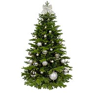 LAALU Christmas tree decorated - SILVER CHRISTMAS II, 85 ornaments, 270 cm - Christmas Tree