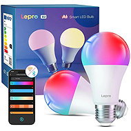 Lepro B2 AI Smart Bulb E27 RGBCW WiFi and Bluetooth 10 W 1100 lm, 2 pcs - LED Bulb