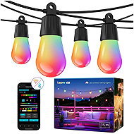 Lepro ZB1 AI Outdoor RGBWW LED String Lights with Wi-Fi and Bluetooth, 15m - Light Chain