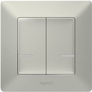 Legrand Valena Life With Netatmo Dual Wireless Controller, Aluminium - Light Switch