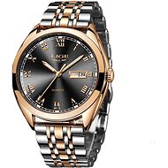 Lige Pánské hodinky - 9904-2 - zlatá/černá - Men's Watch