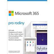 Microsoft 365 Family (elektronická licencia) – Office k novému MT - Kancelársky softvér