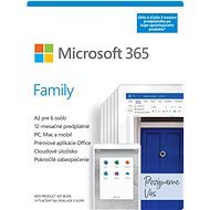 Microsoft 365 Family, 15 mesiacov (elektronická licencia) - Kancelársky softvér