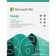 Microsoft 365 Family (elektronická licencia) – office obnova - Kancelársky softvér