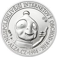 ALZA commemorative silver coin 20 years Alza.cz 1/2 Oz, weight 16g - Silver commemorative coin
