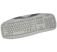 Multimediální klávesnice CHICONY KB-0402A bílá - Keyboard