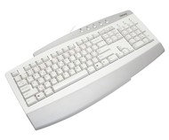 Multimediální klávesnice CHICONY KBP-0173 bílá - Keyboard