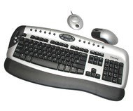 CHICONY Cordless Optical Fun-Touch WUR-0350 DeLuxe  - Keyboard and Mouse Set