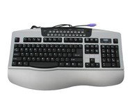 Klávesnice Sweex Multimediální ENG - černo/stříbrná PS/2 - Keyboard