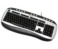 Klávesnice LABTEC Internet Keyboard CZ - černo/stříbrná PS/2 - Keyboard