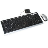 Set Labtec Ultra Flat Wireless Desktop - multimediální rádiová Klávesnice + optická myš 800dpi - Keyboard and Mouse Set