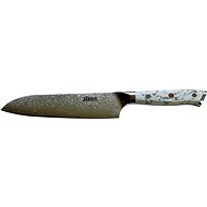 MaceMaker White Stone - SanMai Santoku kitchen knife - Kitchen Knife