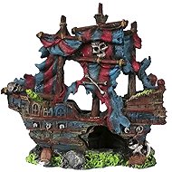 MACENAUER Aquarium Decoration, Pirate Ship 23cm - Aquarium Decoration