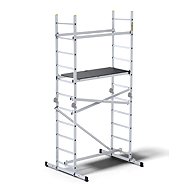 MACHOOK Ladder scaffolding with platform Ikar 2 × 10 rungs - Work Platform