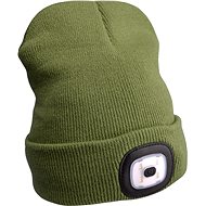 EXTOL LIGHT Headlamp with headlamp 4x45lm, USB charging, dark green, 43192 - Winter Hat