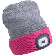 EXTOL LIGHT cap with headband, light grey/pink, 43197 - Winter Hat