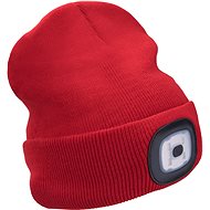 EXTOL LIGHT cap with headlamp, red, 43198 - Winter Hat