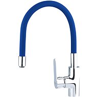 BALLETTO basin mixer, standing with flexible blue arm, adjustable shape - Tap