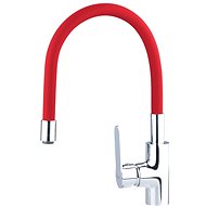 BALLETTO basin mixer, standing with flexible red arm, adjustable shape - Tap