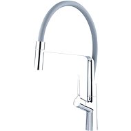 BALLETTO basin mixer, upright with flexible grey arm - Tap