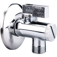 BALLETTO corner valve with filter and metal lever, 1/2"-3/8", 81154 - Corner Valve