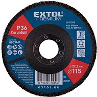 EXTOL PREMIUM Angled blade corundum 115mm, P36, 8803461 - Lamellar Disc