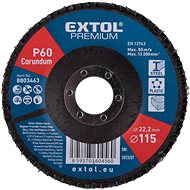 EXTOL PREMIUM Angled blade corundum 115mm, P60, 8803463 - Lamellar Disc