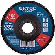 EXTOL PREMIUM Angled blade corundum 115mm, P100, 8803465 - Lamellar Disc