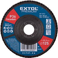 EXTOL PREMIUM Angled blade, corundum 125mm, P36, 8803471 - Lamellar Disc