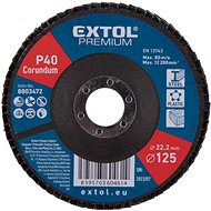 EXTOL PREMIUM Angled blade, corundum 125mm, P40, 8803472 - Lamellar Disc