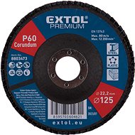 EXTOL PREMIUM Angled blade, corundum 125mm, P60, 8803473 - Lamellar Disc