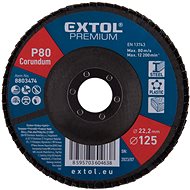 EXTOL PREMIUM Angled blade, corundum 125mm, P80, 8803474 - Lamellar Disc