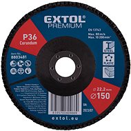 EXTOL PREMIUM Angled blade corundum 150mm, P36, 8803481 - Lamellar Disc