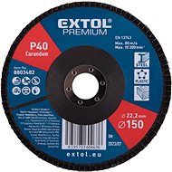 EXTOL PREMIUM Angled blade corundum 150mm, P40, 8803482 - Lamellar Disc
