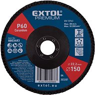 EXTOL PREMIUM Angled blade corundum 150mm, P60, 8803483 - Lamellar Disc
